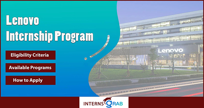 Step Into the Tech World with a Lenovo Internship Today