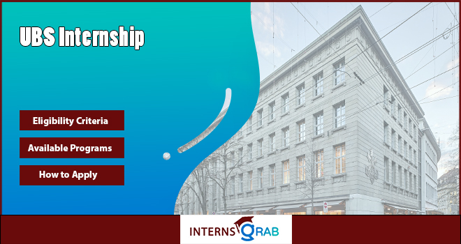 UBS Internship – Join a Leading Global Financial Firm